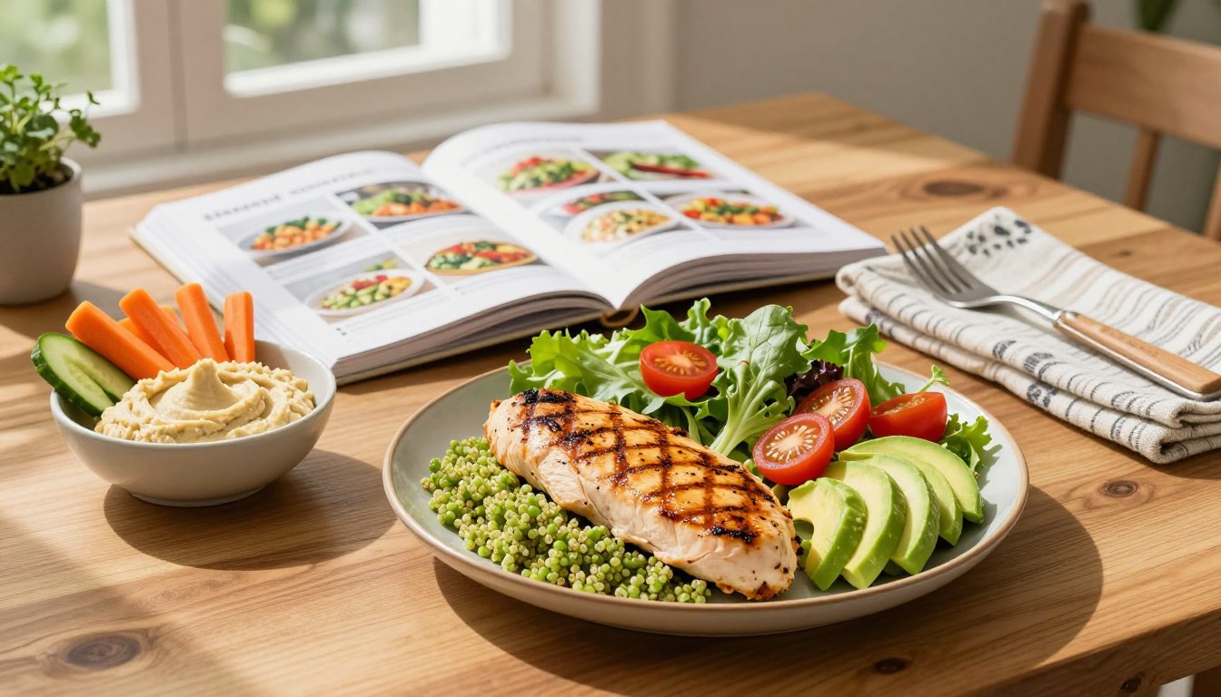 Balanced clean eating meal plan